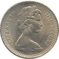 2 Shillings / 20 Cents - Elizabeth II 2nd portrait