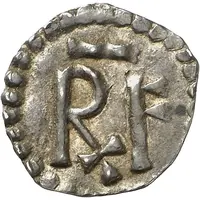 Denier - Pepin the Short Verdun mint, VIRDVN