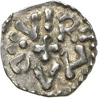 Denier - Pepin the Short Verdun mint, VIRDVN