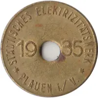 Electricity Token - Städtisches Elektrizitätswerk Plauen i/V.
