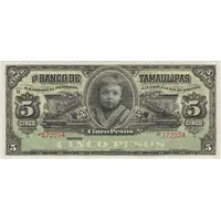 5 Pesos El Banco de Tamaulipas