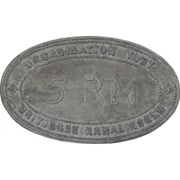 5 Reichmarks Organisation Todt, Channel Islands