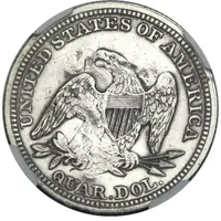 25 Cents - Frederik VII Counterstamp