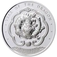 1000 Ngultrum Year of the Dragon