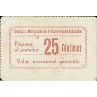 25 Céntimos Villanueva de Córdoba