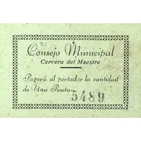 1 Peseta Cervera del Maestre