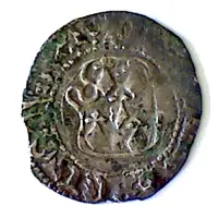 1/2 Blanc with shield - John V Nantes