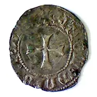 1/2 Blanc with shield - John V Nantes