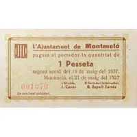 1 Peseta Montmeló