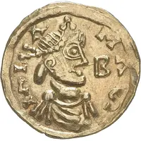 Solidus - Childebert IV Marseille mint