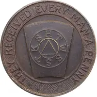Masonic Token Penny