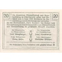 20 Heller Oberweissenbach und Bernhardschlag