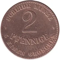 2 Pfennige - Ernest II