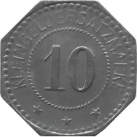 10 Pfennig - Hilpoltstein Aug. Hoffmann Gemischtes Warengeschäft