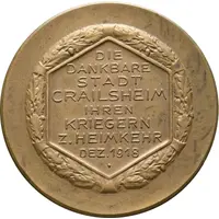 Return of the soldiers of World War I Crailsheim