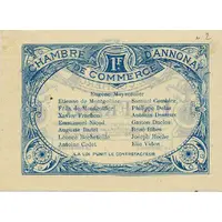 1 Franc - Chambre de commerce d'Annonay [07]