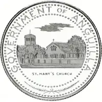 1/2 Dollar - Elizabeth II St. Mary's Church