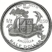 1/2 Dollar - Elizabeth II St. Mary's Church