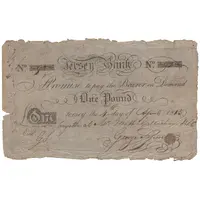 1 Pound Jersey Bank - George Syvret
