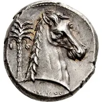 Tetradrachm Uncertain Punic mint, Lilybaion or Entella