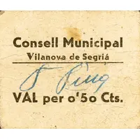 50 Céntimos Vilanova de Segrià