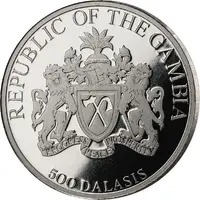 500 Dalasis African big animals, platinum