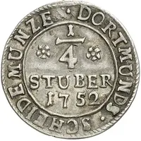 1/4 Stüber Silver pattern strike