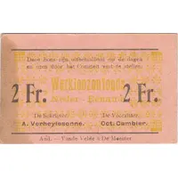2 Francs Neder-Eename