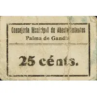 25 Céntimos Palma de Gandía