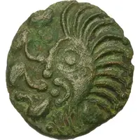 Bronze with rooster and human head