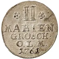 2 Mariengroschen - Frederick V of Dänemark