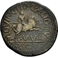 As - Augustus M QVINCTIO Q AELIO II VIR V V OSCA