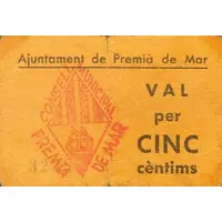 5 Céntimos Premià de Mar