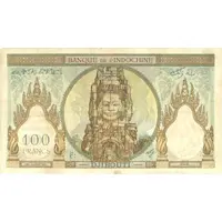 100 Francs Blue text