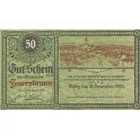 50 Heller Feuersbrunn
