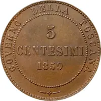 5 Centesimi - Victor Emmanuel II Tuscany