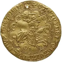 Grand Gold Ecu with knight - Gaston X of Grailly