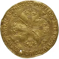 Grand Gold Ecu with knight - Gaston X of Grailly