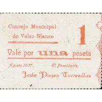 1 Peseta Vélez-Blanco