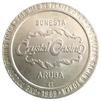 1 Dollar Gaming Token - Crystal Casino Sonesta, Aruba