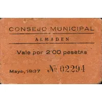 2 Pesetas Almadén