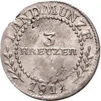 3 Kreuzers - Frederick I