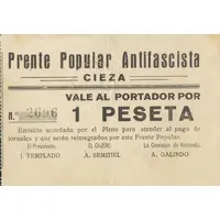 1 Peseta Cieza