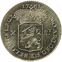 10 Stuivers Gold pattern, X ST