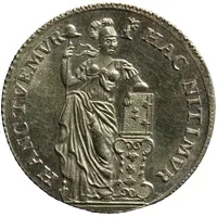 10 Stuivers Gold pattern, X ST