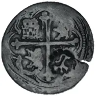 1 Real 'Bamba' - Philip V Countermarked on 1 Real of Philip III