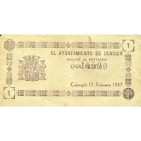 1 Peseta Cehegín
