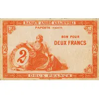 2 Francs Banque André Krajewski