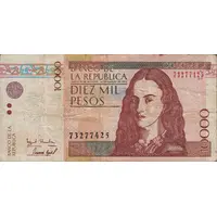 10 000 Pesos Old bank seal