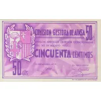 50 Céntimos Aínsa